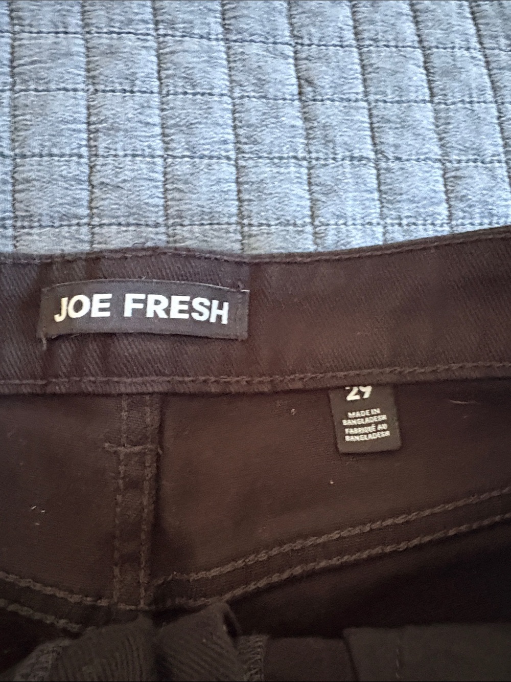 Joe Fresh Black High-Rise Denim Shorts - Picture 2 of 6